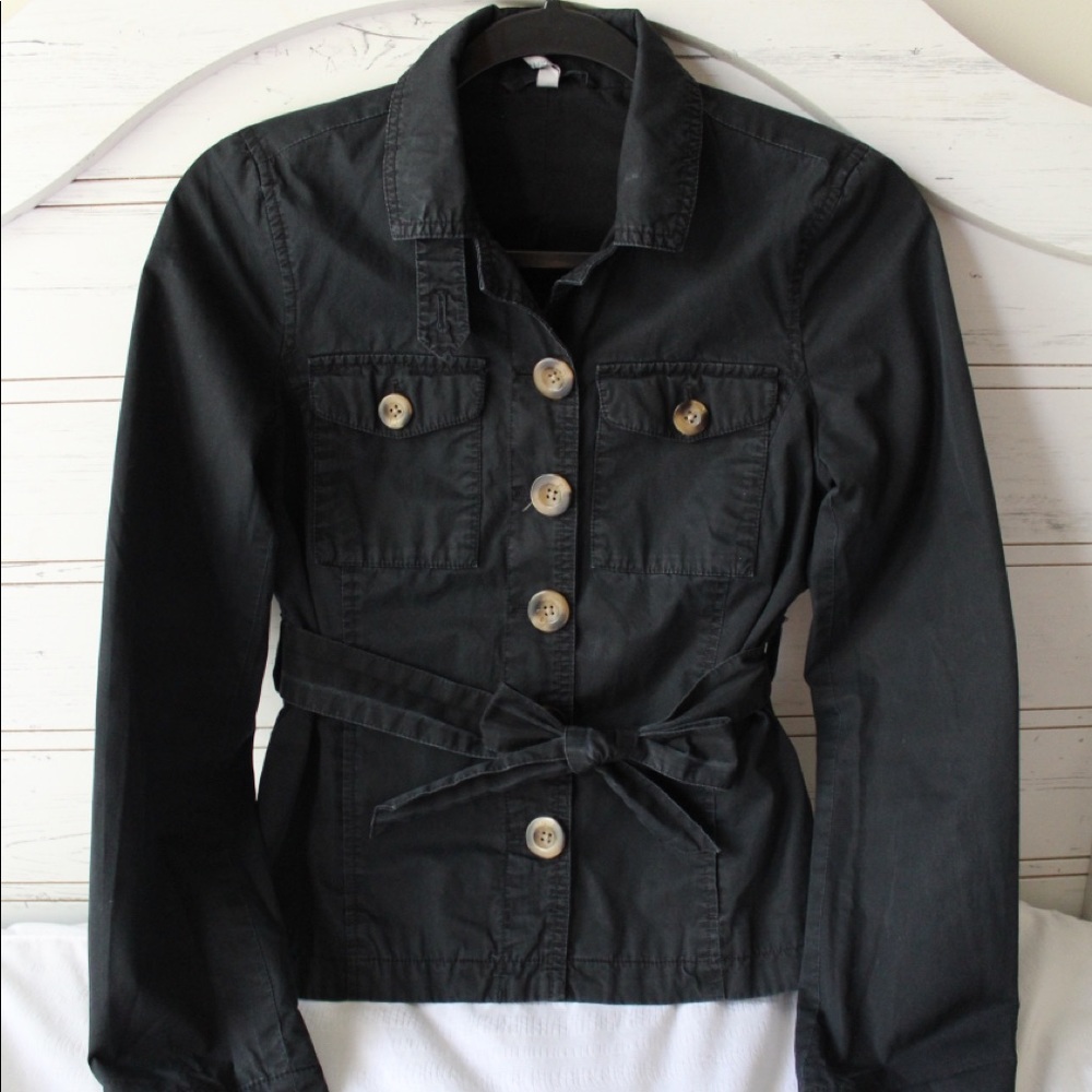 Dark Navy, Old Navy Button Down Jacket with Belt